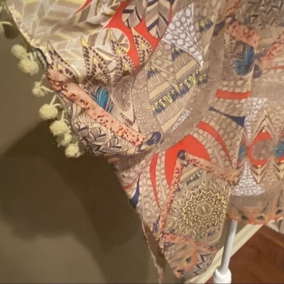 Umgee Peacock Print Kimono Size M/L - Picture 5 of 8